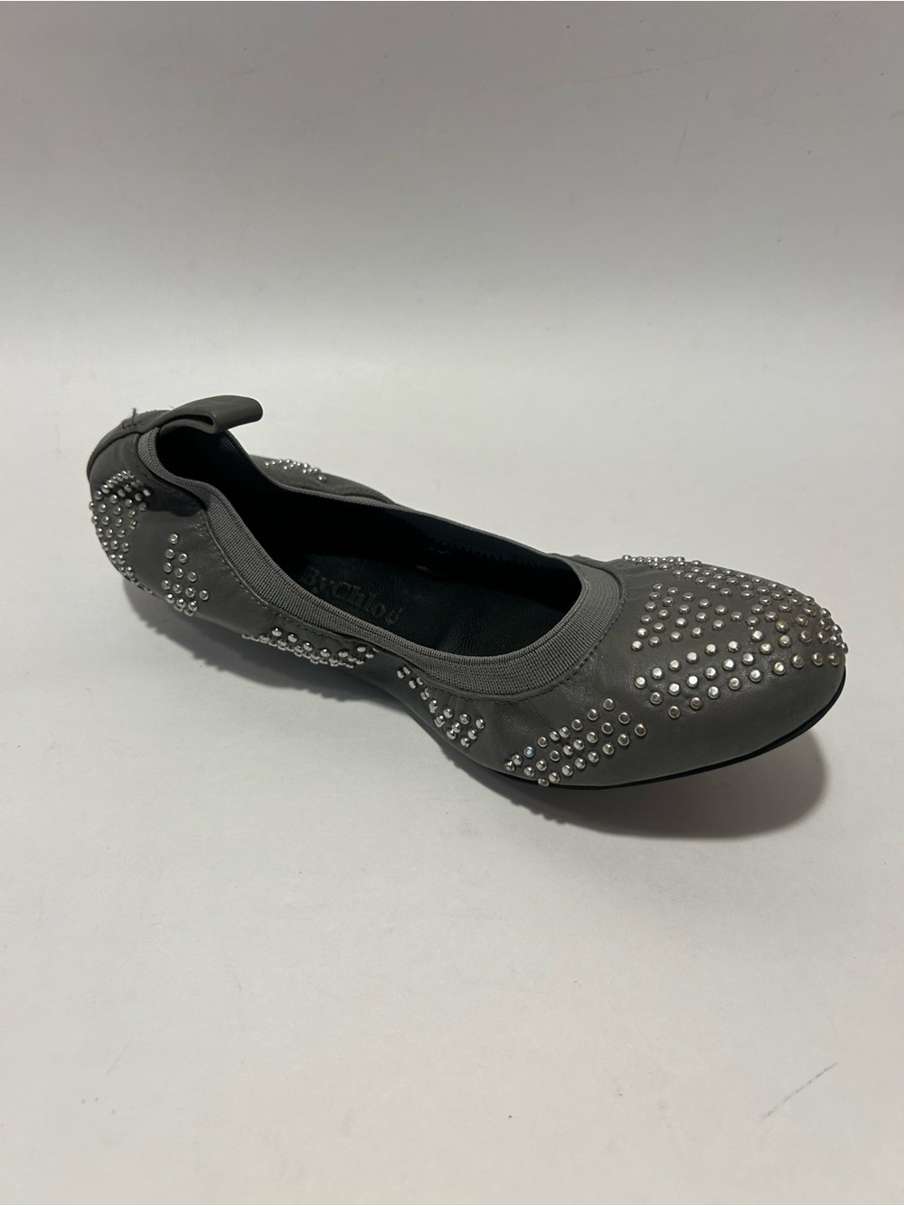 See By Chloé Gray Studded Ballet Flat